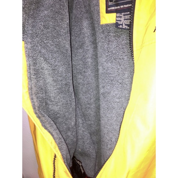 Abercrombie&Fitch Mens Yellow Fleece Lined Jacket Size Small Rare 1990s *Flaw